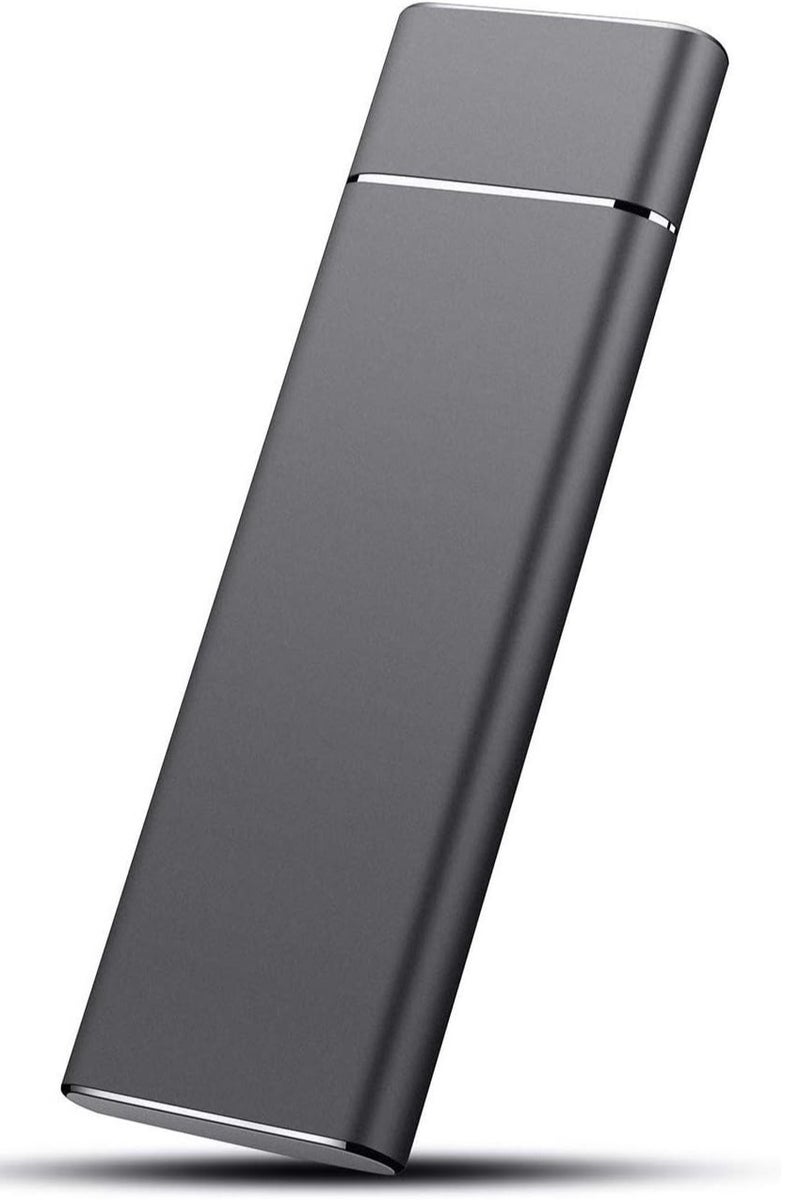 Blue Dune قرص صلب خارجي 2TB، قرص HDD - قرص صلب محمول USB 3.1 نوع C سعة 2000GB متوافق مع الكمبيوتر الشخصي، اللابتوب و XS ويندوز (2TB-أسود) - Image 1