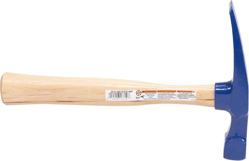 Vaughan Brick Layers Hammer, 16 oz Steel Masonry Hammer, Made in the USA, BL16, VN17710 - Image 2