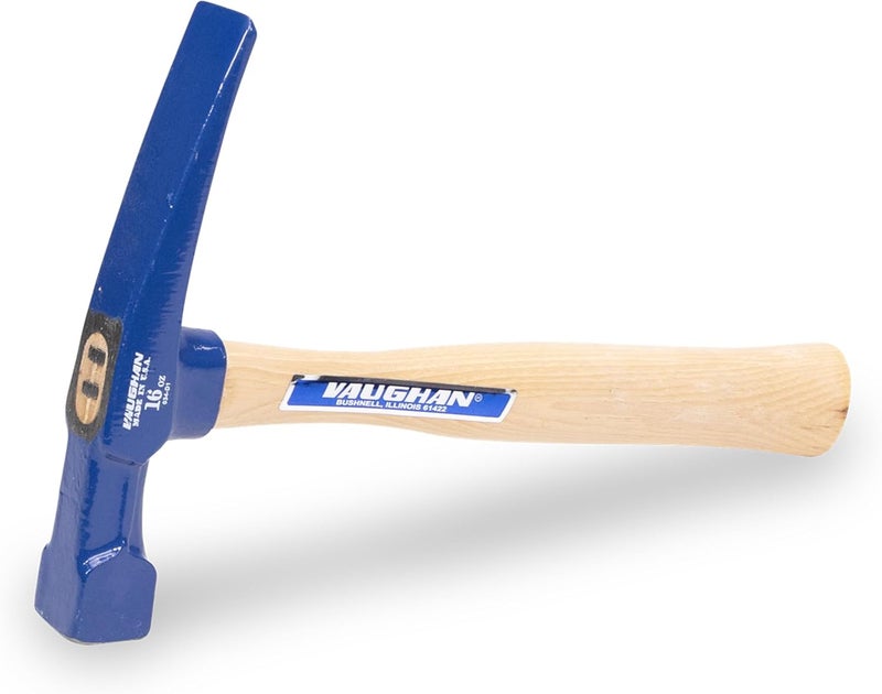 Vaughan Brick Layers Hammer, 16 oz Steel Masonry Hammer, Made in the USA, BL16, VN17710 - Image 1