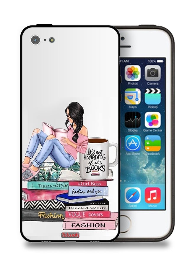 Tolwak Apple iPhone 5/5s/SE Protective Case Girl And Fashion Books Art - Image 1