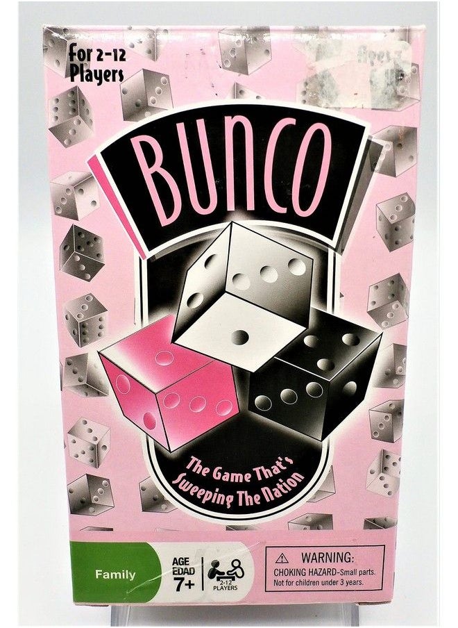 Cardinal Industries Bunco Social Dice Game Complete Set Pink & Black  - Image 2