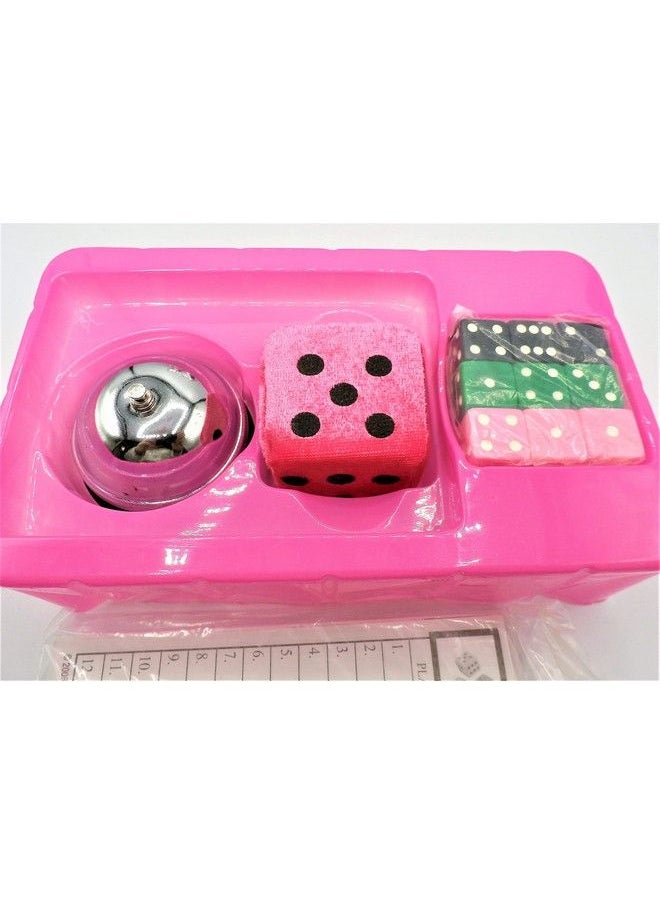 Cardinal Industries Bunco Social Dice Game Complete Set Pink & Black  - Image 4