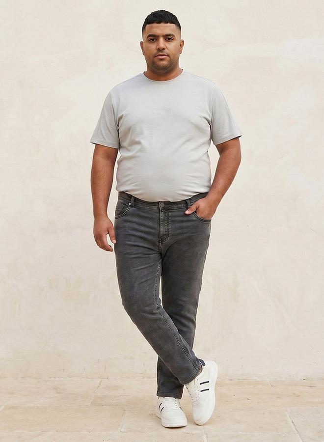 Maxim Plus Straight Fit 5-Pocket Jeans - Image 5