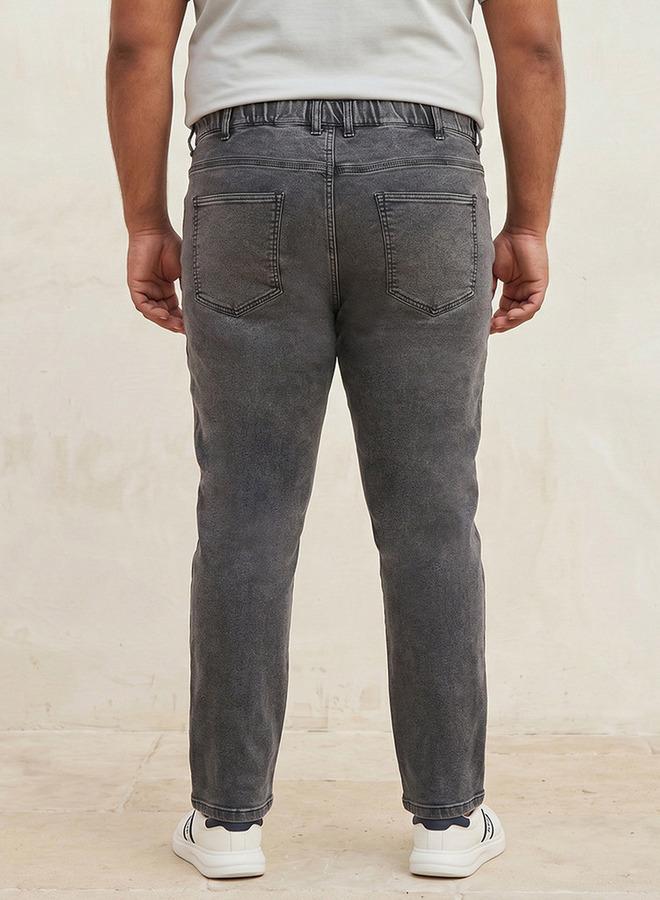 Maxim Plus Straight Fit 5-Pocket Jeans - Image 4