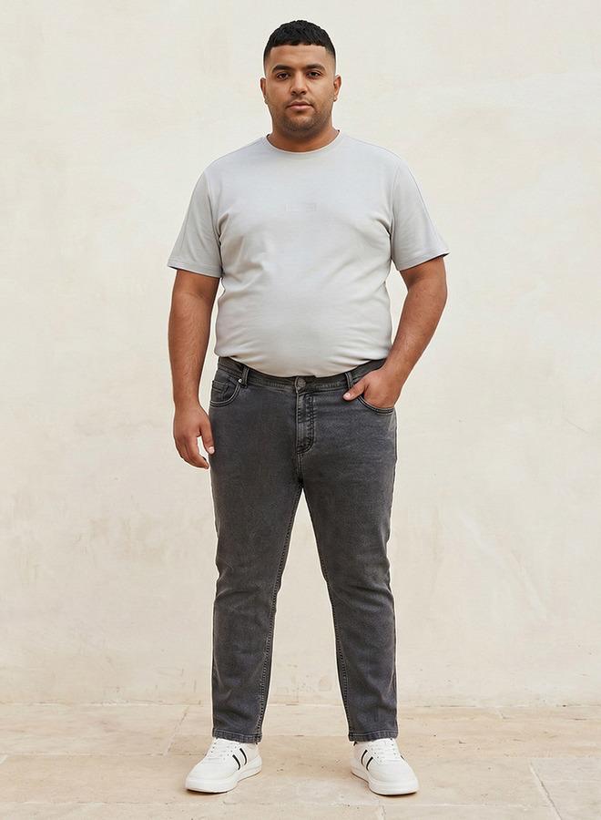 Maxim Plus Straight Fit 5-Pocket Jeans - Image 3