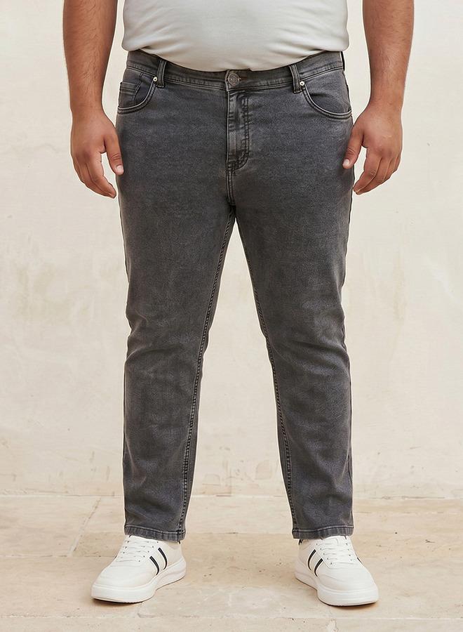 Maxim Plus Straight Fit 5-Pocket Jeans - Image 1