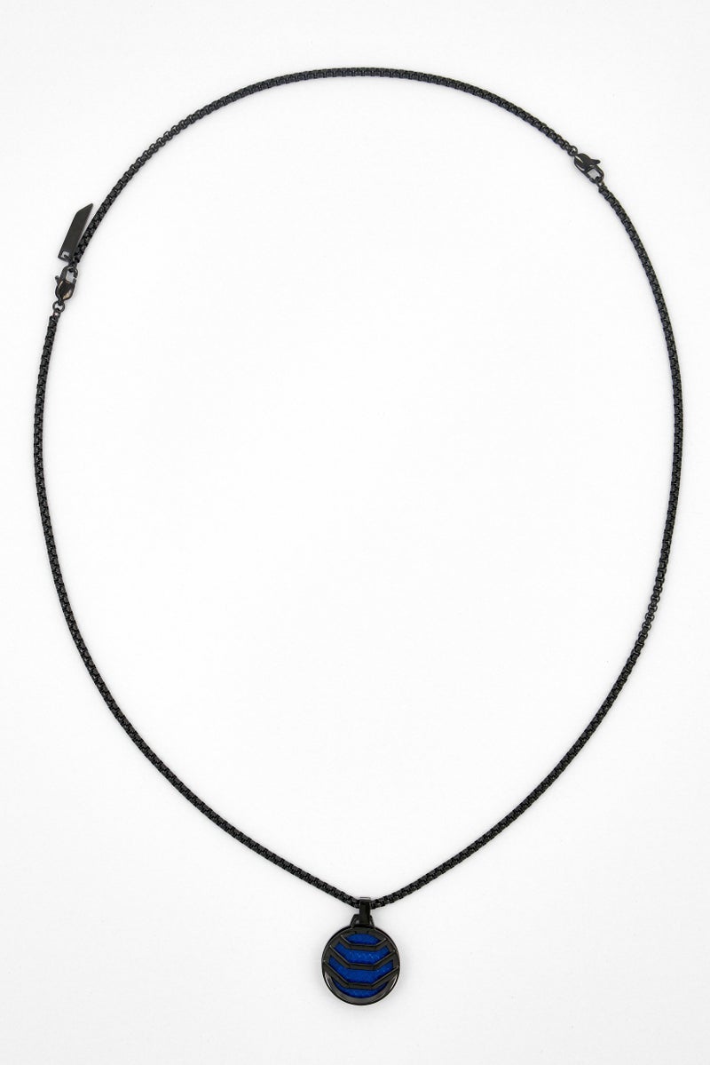 McLaren Men Stainless Steel Stormy Necklace With Pendent, Black - Image 4