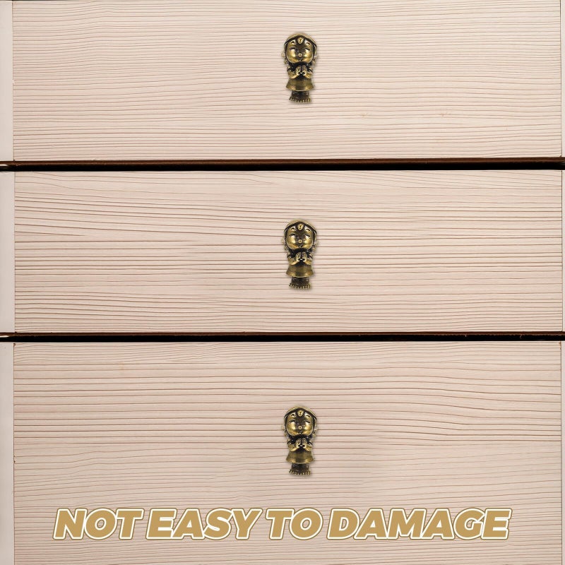 Brass Praying Girl Cabinet Pull Knob Vintage Decorative Drawer Handle - Image 5
