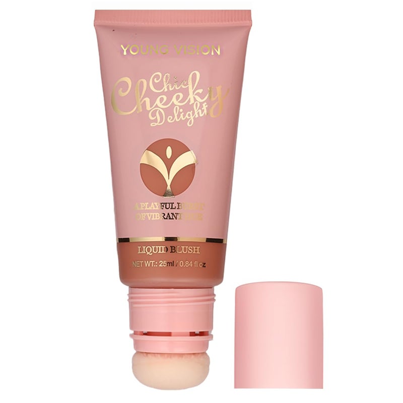 YOUNG VISION Matte Liquid Blush Wand Velvety Cheek Tint LongLasting Rubor Liquido Matte Blendable Buildable Maquillaje para Mejillas25ml084 fl oz