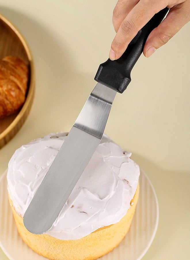 3-piece Stainless Steel Cake Baking Pastry Spatula Scraper Butter Tools  - Image 2