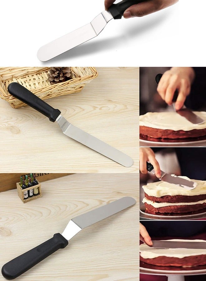 3-piece Stainless Steel Cake Baking Pastry Spatula Scraper Butter Tools  - Image 3