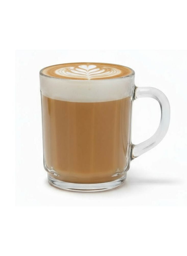 Premium Italian Latte Glass Mug – Thick Clear Glass with Handle for Gourmet Coffee - Image 1