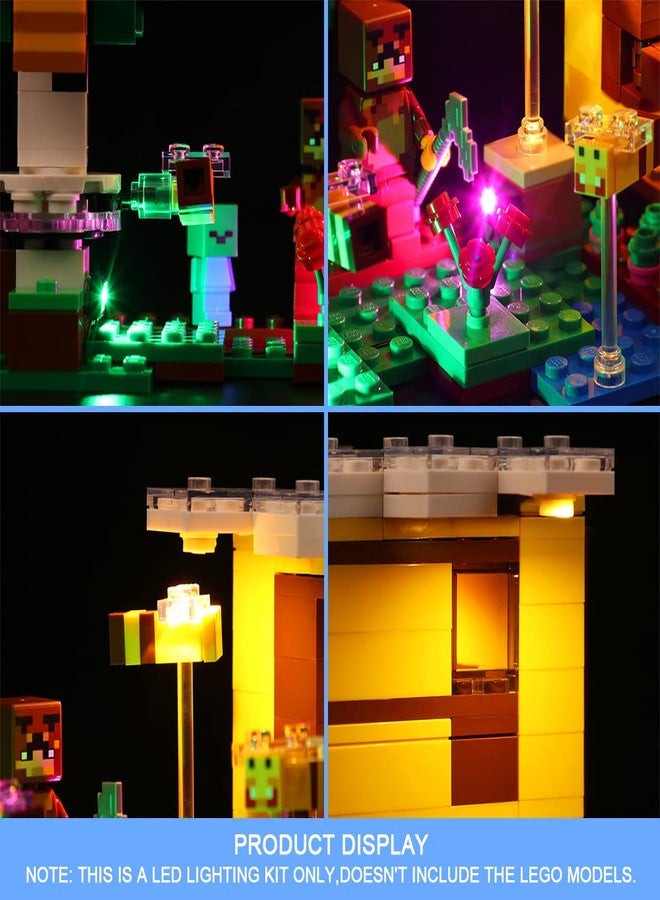 فونادو طقم إضاءة LED من VONADO متوافق مع لعبة Lego Minecraft The Bee Cottage 21241، إضاءة DIY متوافقة مع لعبة Minecraft Bee Lego 21241 (لا يوجد طراز، فقط إضاءة) - Image 3