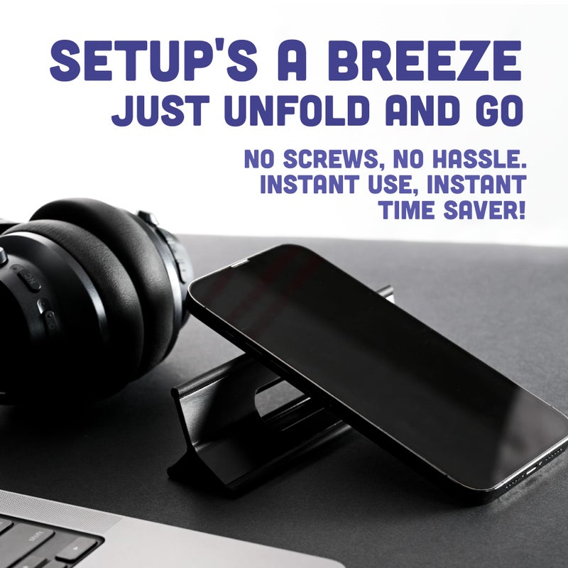Steepy Portable Laptop Stand for Desk â€“ Adjustable Height, & Portable Laptop Holder â€“ Ergonomic Computer Stand for Cooling & Comfort â€“ Slip-Proof, Sturdy Design â€“ Universal Fit for 13-17 Inch Devices - Image 5
