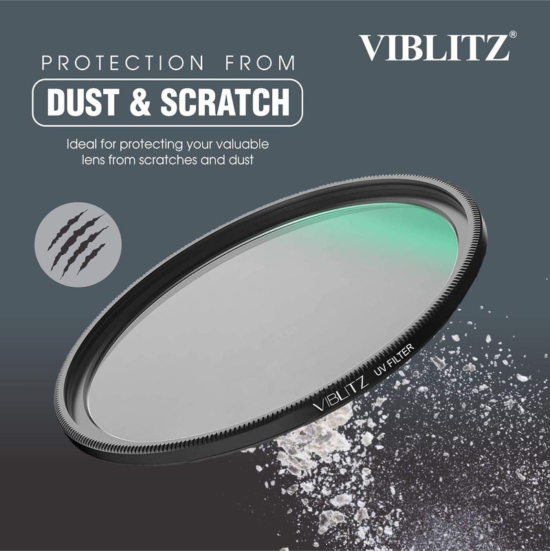 Viblitz ® Ultra Slim UV Filter Protection Slim Frame (58 MM) - Image 2
