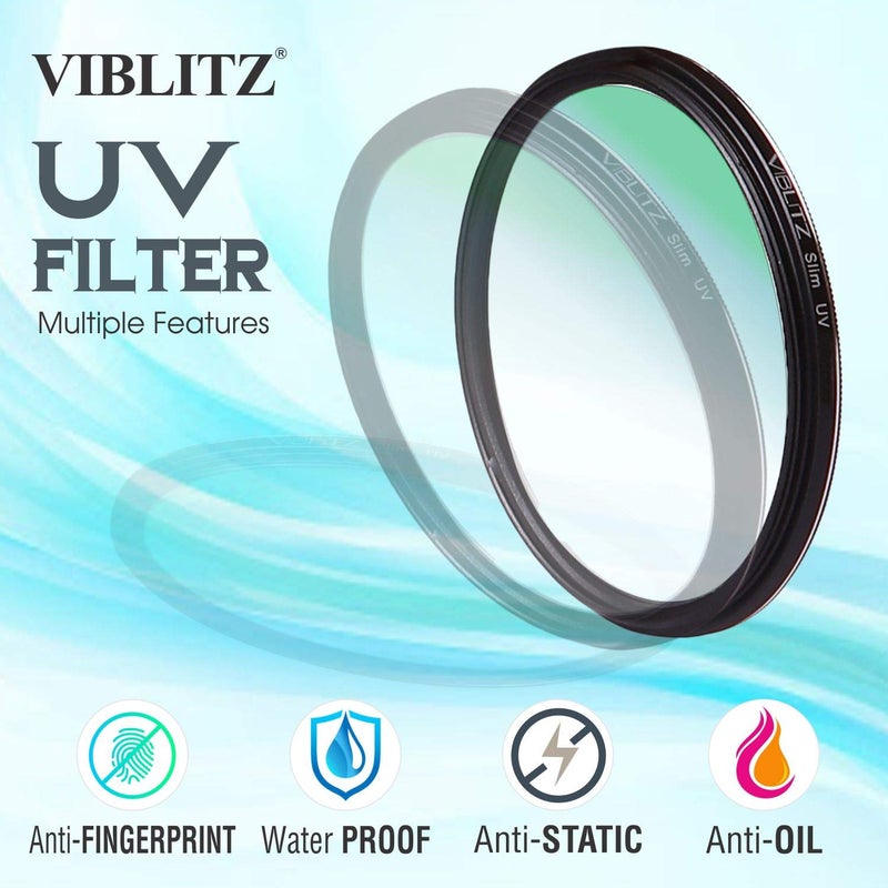 Viblitz ® Ultra Slim UV Filter Protection Slim Frame (58 MM) - Image 4