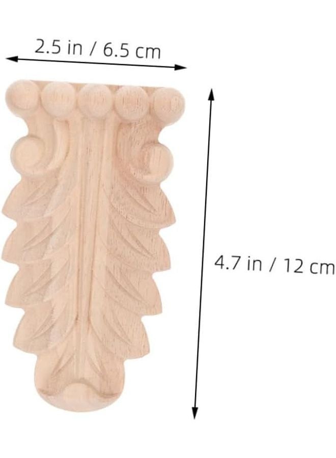 كوربيلات أعمدة رومانية خشبية منحوتة يدويًا، تطبيقات زخرفية على الطراز الأوروبي القديم، باللون البني - Image 3