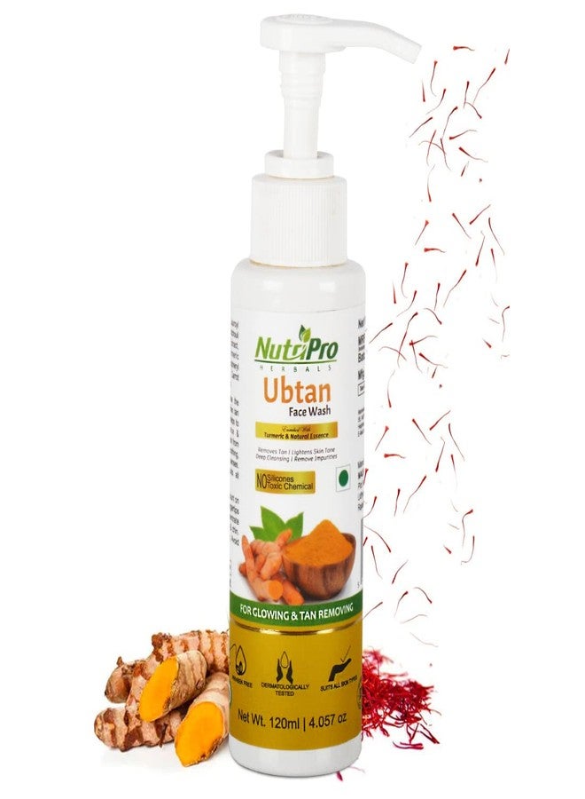 NutriPro Ubtan Face Wash | Enriched With Turmeric & Natural Essence | For Glowing & Tan Removing | Silicones & Paraben Free 120ml - Image 1