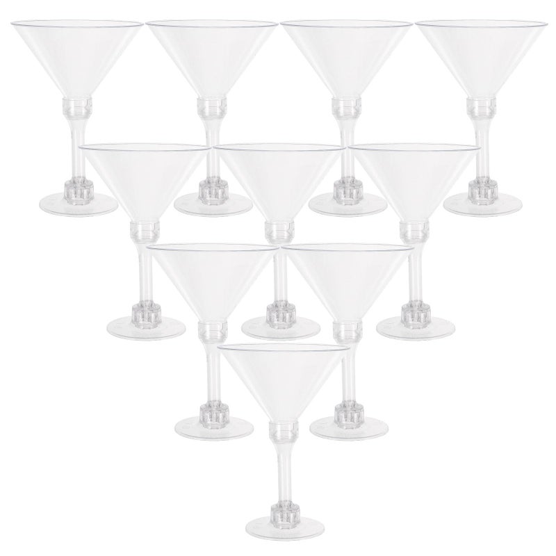 Reusable Plastic Wine Glasses 150ml Stemmed 10 Pieces for Party Bar Outdoor - Image 2