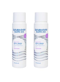 The Seaweed Bath Co. Seaweed Bath Co Hydrate Body Wash Lavender Scent 12 Ounce Pack of 2 Shower Gel for Men  Women Vegan Paraben Free Sulfate Free Cruelty Free 