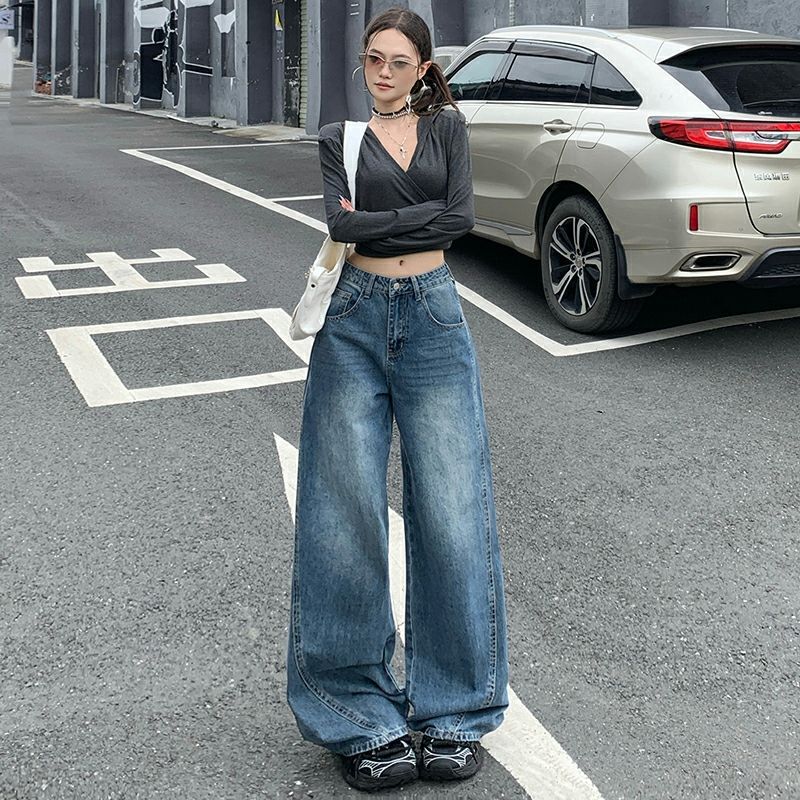 Unisex Classic Denim Jeans Loose Fit Daily Outdoor Wear - Image 3