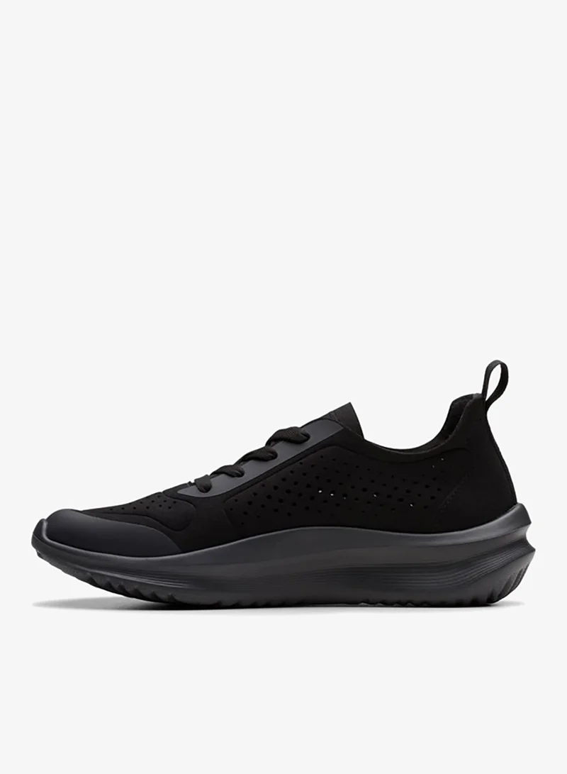 كلاركس Solevana Tie Black Low-Top Sneakers