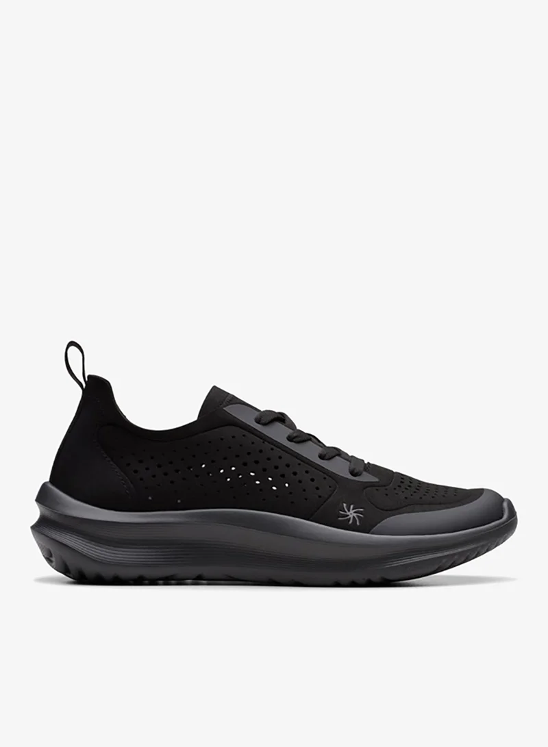 كلاركس Solevana Tie Black Low-Top Sneakers