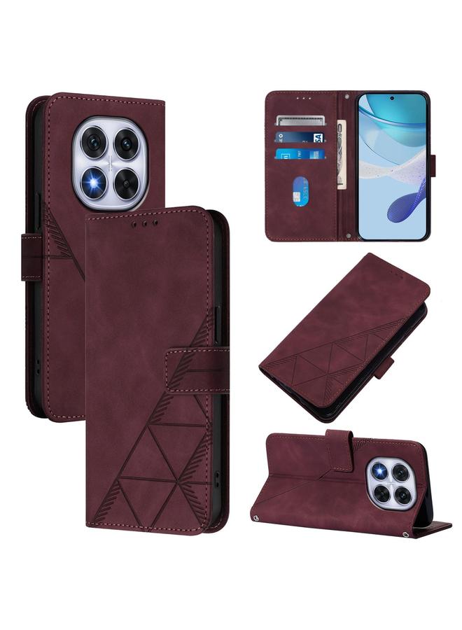 S-TOP Case For Redmi Note 14 Pro 5G Global Crossbody 3D Embossed Flip Leather Phone Case - Image 1