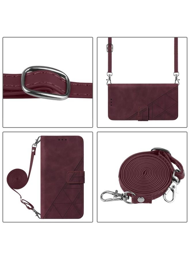 S-TOP Case For Redmi Note 14 Pro 5G Global Crossbody 3D Embossed Flip Leather Phone Case - Image 3