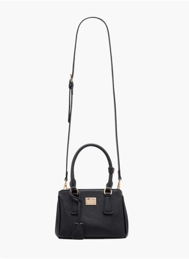 فلورا بيلا من شو إكسبرس Women's Textured Crossbody Bag with Detachable Strap and Zip Closure