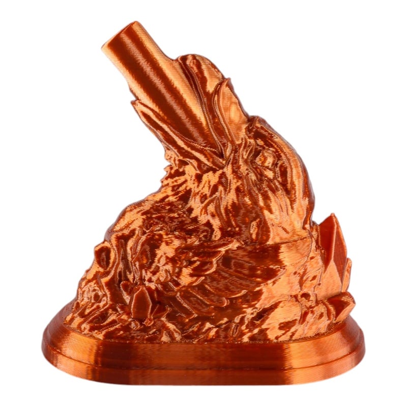 Raven Skull Airbrush HolderStand for Airbrush Artists Makeup Professionals Custom Design Suitable for All Airbrush Models Silky Copper Color EyeCatchy Table Decor Stand 95956 Cm - Image 1