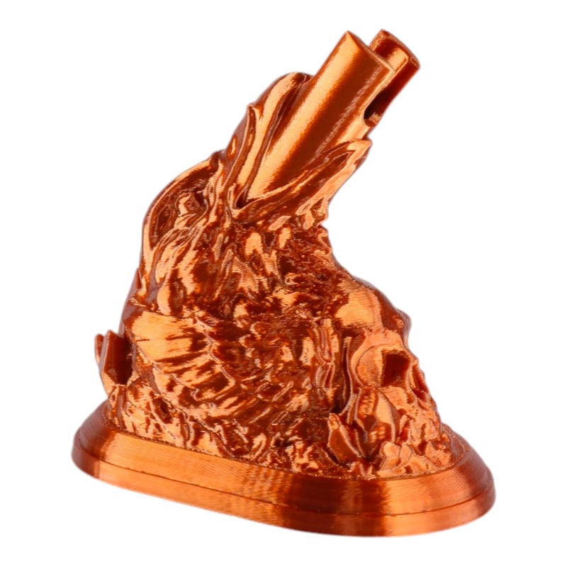 Raven Skull Airbrush HolderStand for Airbrush Artists Makeup Professionals Custom Design Suitable for All Airbrush Models Silky Copper Color EyeCatchy Table Decor Stand 95956 Cm - Image 5