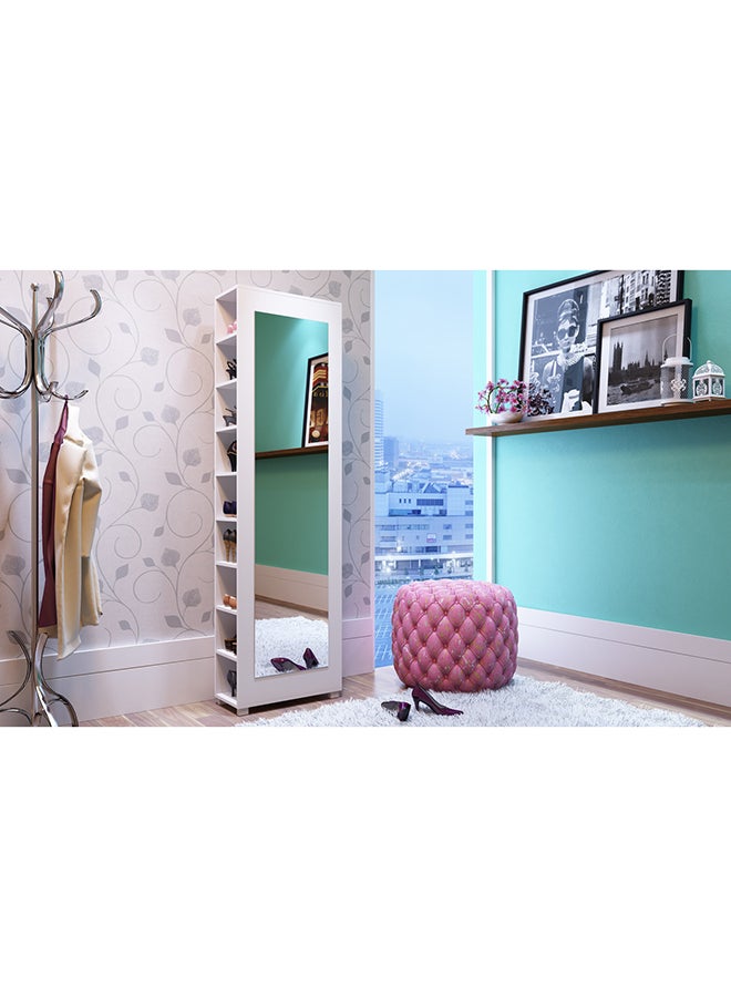 هوم بوكس جزامه احذيه - إم دي بي 15 ملم لون أبيض 25 × 53.5 × 186 سم - Image 1