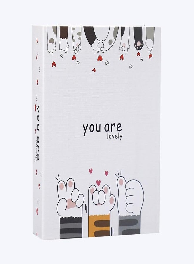 إيفن ألبوم صور، ألبوم لجمع الصور، مقاس 4 بوصة × 6 بوصة (10 × 15 سم)، ألبوم صور مع غلاف مزخرف (مساحة 100 صورة) (أنتِ جميلة) - Image 1