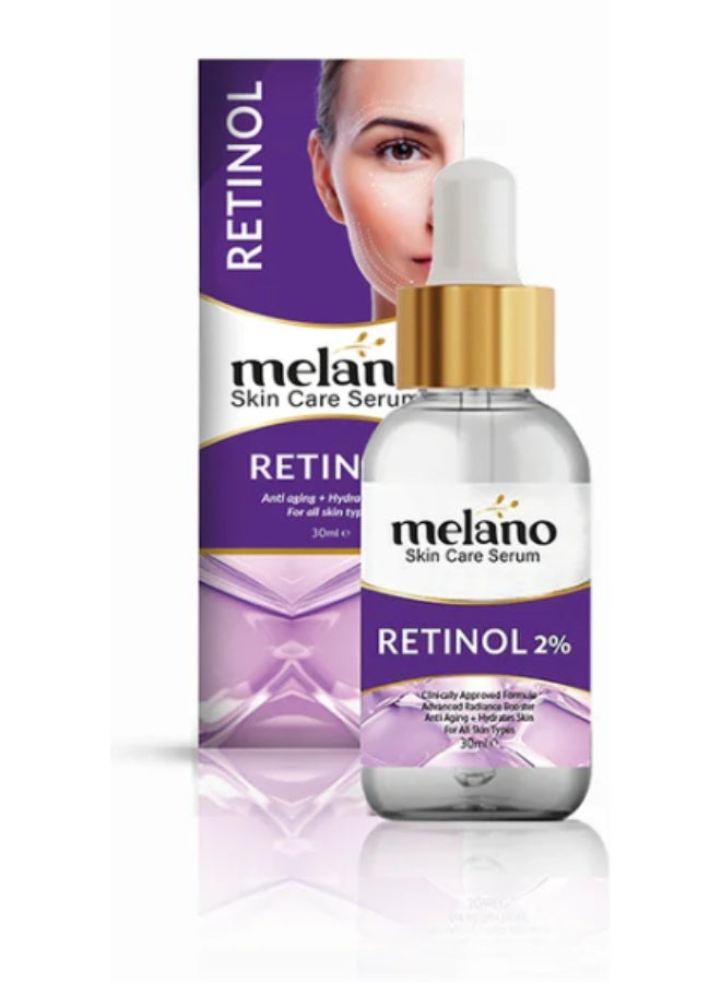 Melano Retinol 2% Serum 30ml – Anti-Aging Face Serum for Wrinkles & Fine Lines - Image 1
