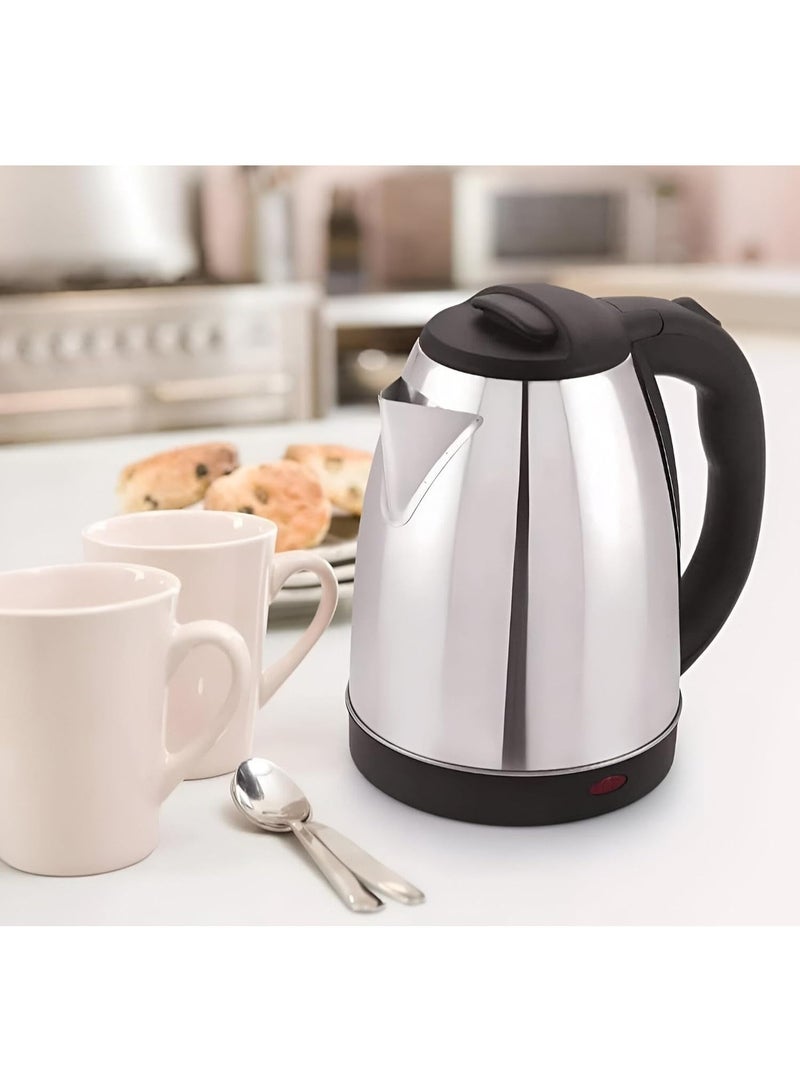 زيروسبيس غلاية كهربائية متعددة الاستخدامات من الفولاذ المقاوم للصدأ، غلاية منزلية ببطانة من الفولاذ المقاوم للصدأ، سعة 2.0 لتر، مع خاصية الإغلاق التلقائي. - Image 2