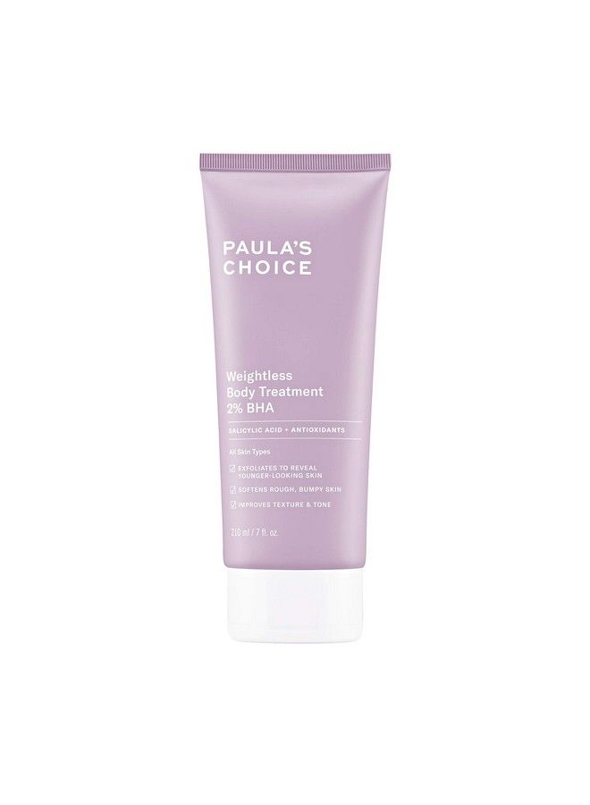 PAULA'S CHOICE مرطب ومقشر للجسم خفيف الوزن يحتوي على 2% من حمض بيتا هيدروكسي وحمض الساليسيليك لعلاج التقرن الشعري (Kp) والبشرة المعرضة للمسام المسدودة، خالٍ من العطور والبارابين، 7 أونصات - Image 1