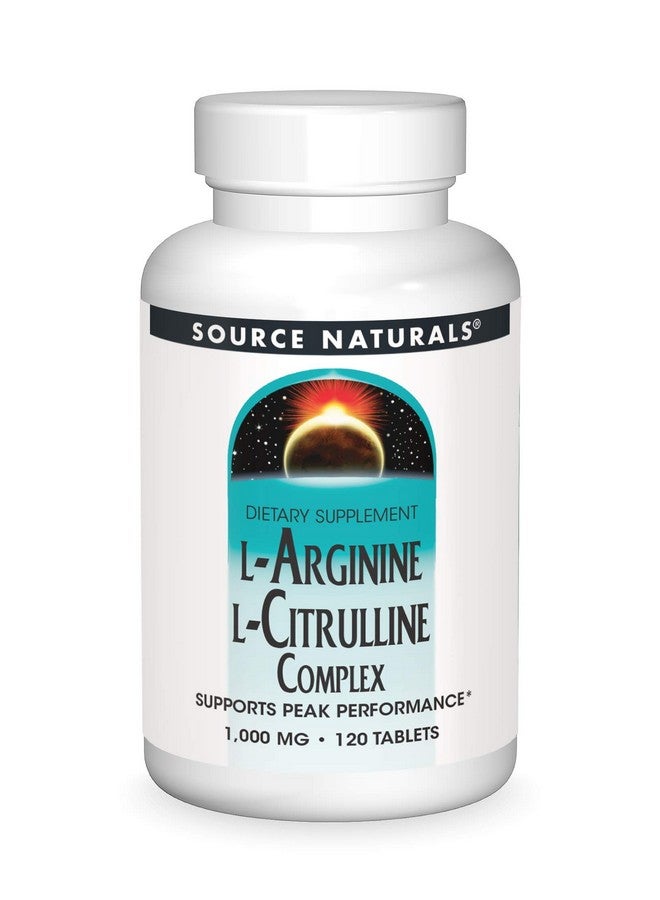 Source Naturals Larginine Lcitrulline Complex 120 Tablets 1000 Mg - Image 2