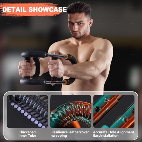 OSCILLATING SLIM Ultimate Twister Arm Trainer Adjustable Chest Workout Equipment Arm Trainer for Men Chest Trainer for Men Shoulder Muscle Training Portable Spring Resistance Home Fitness Equipment - Image 3
