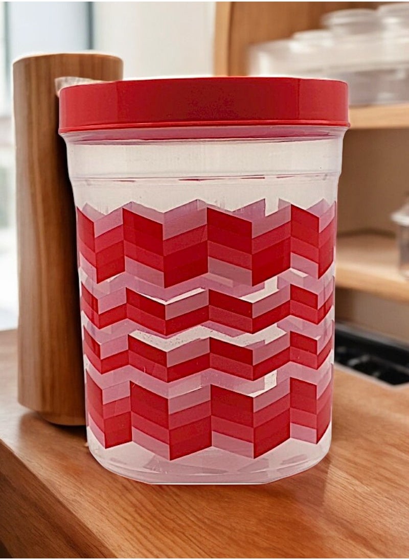 Silo Plastic Food Container Set of 4 Pieces - 500ml, 1000ml, 1500ml, and 2000ml - Red - pzsku/Z548457C795BAF7A31C4BZ/45/_/1737238688/4ee7b061-51be-4825-a081-2b852f15ce0b