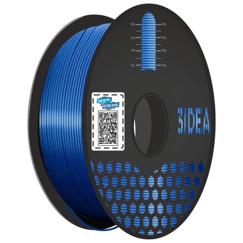 3Idea Premium PLA+ Metallic Blue 3D Printer Filament 1.75mm Dimensional Accuracy +/- 0.03mm Net Weight- 1 KG - Image 1