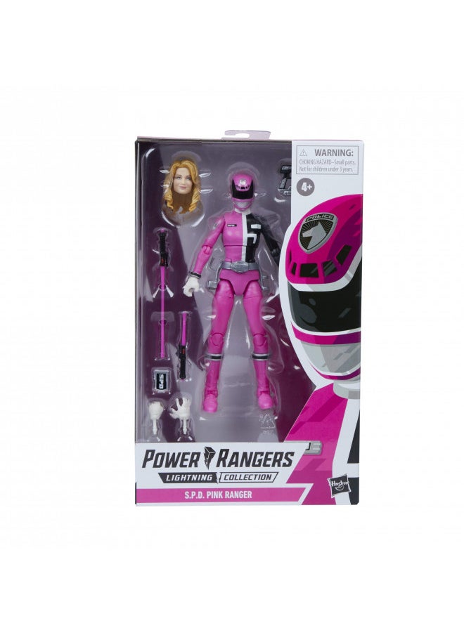 POWER RANGERS Power Rangers Lightning Collection S.P.D. Pink Ranger 6-Inch Premium Collectible Action Figure Toy with Accessories  - Image 3