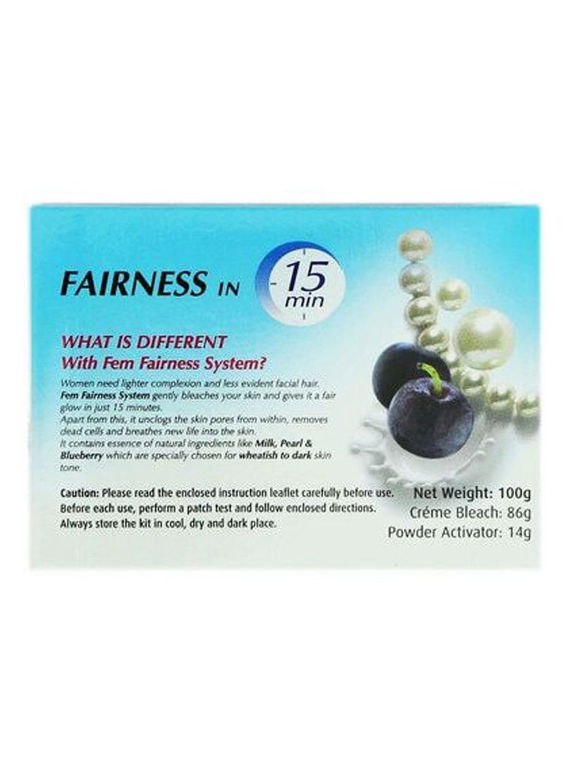 fem Pearl & Blueberry Fairness Cream Bleach 100g - Image 3