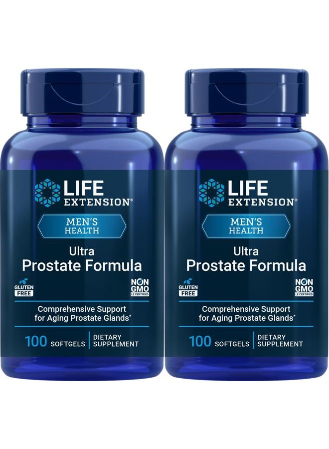 Life Extension Ultra Prostate Formula, 100 Softgels (Pack of 2) - Natural Supplement for Men - Image 1