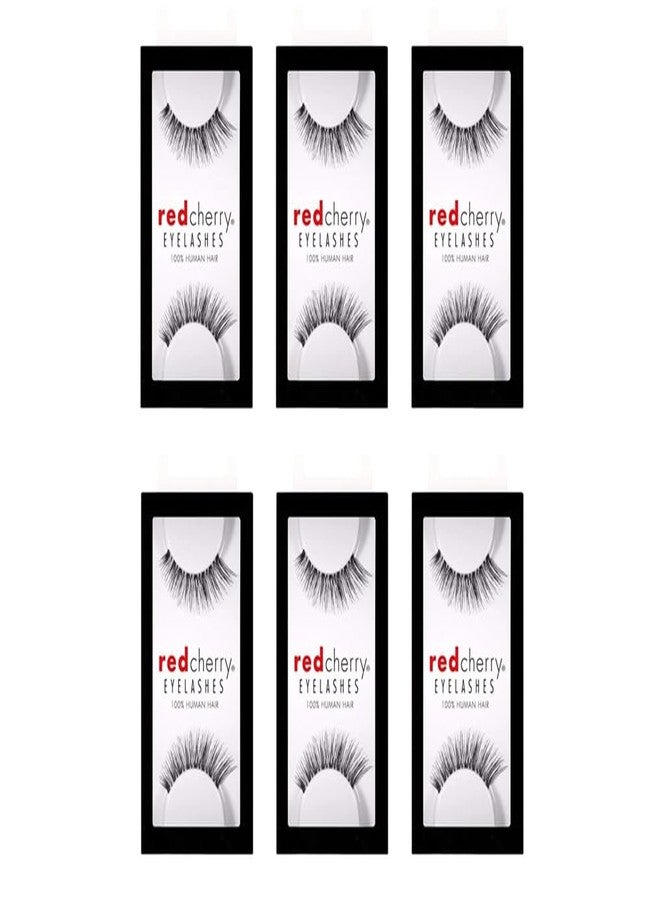 Red Cherry False Eyelashes Nude Onyx (Pack of 6) - Image 1