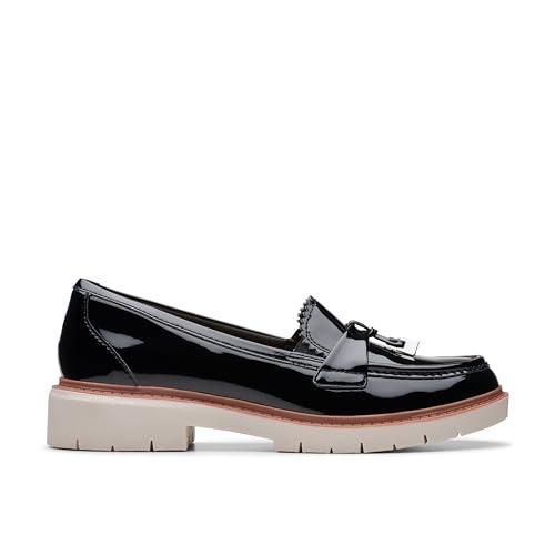 Clarks Women's Westlynn Bella Loafer, Black Patent, 7 - Image 2