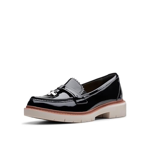 Clarks Women's Westlynn Bella Loafer, Black Patent, 7 - Image 1