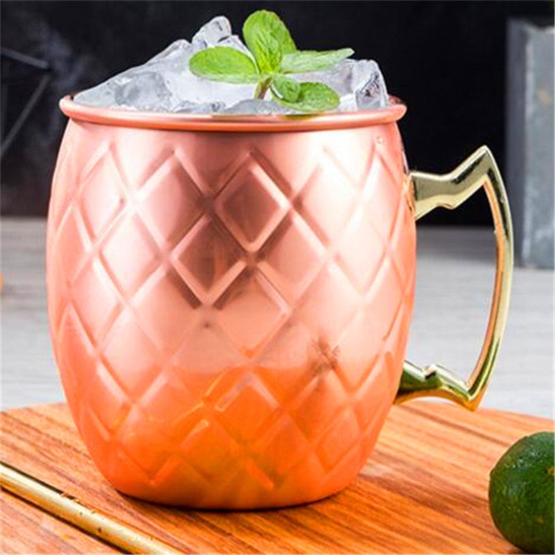 Stainless Steel Cocktail Mug Solid Drink Cup 18 Ounce Drink Mug for Home Bar Party Cocktail Mugs with Gripping Handle - Image 5