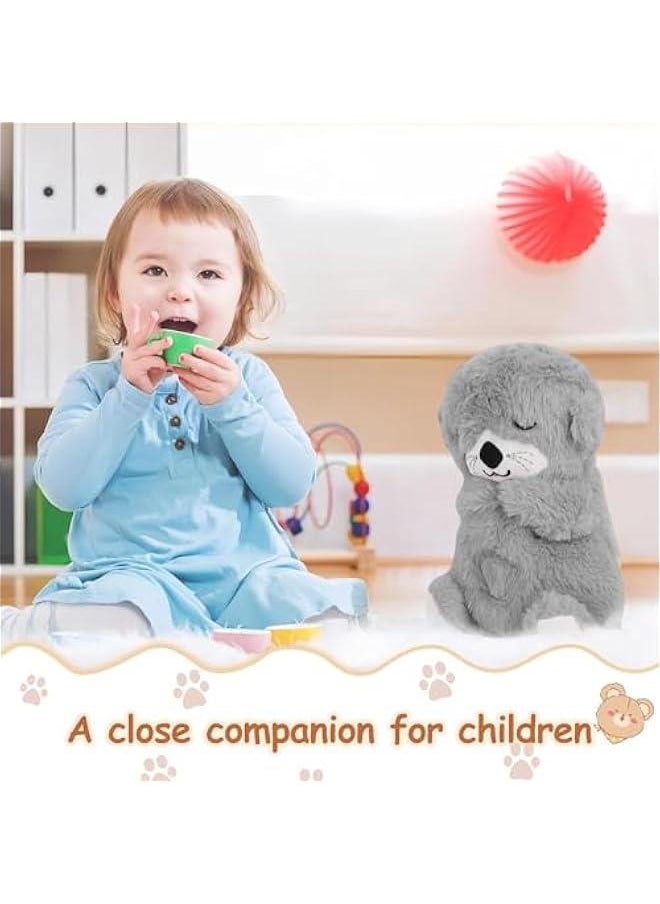 Breathing Otter, Soothe 'N Snuggle Otter with Breathing Movements and Music, Baby Breathing Soothing Otter Plush Doll, Music Sleep Companion, Sleep Aid.