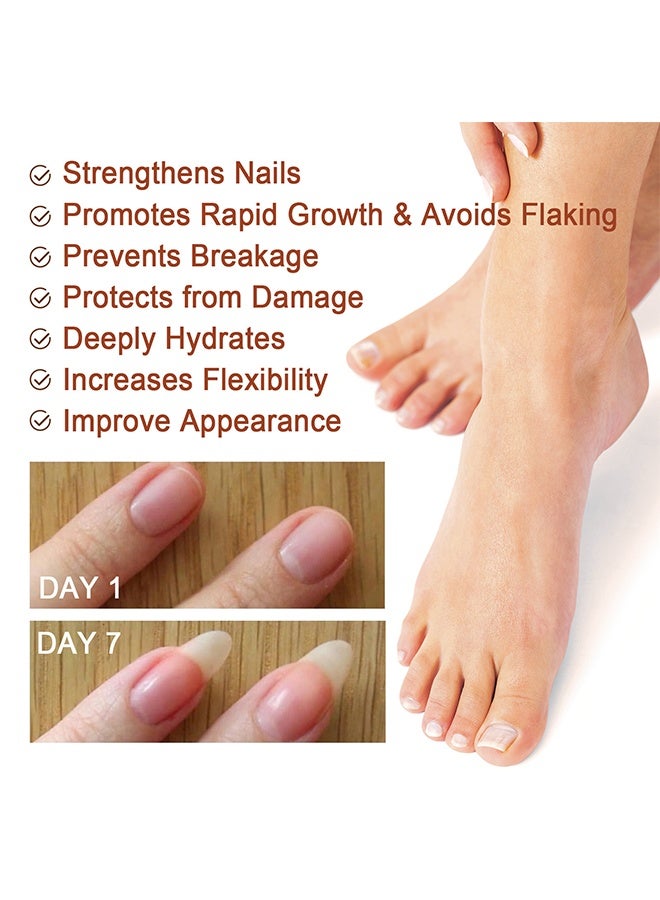 Jaysuing 7Days Nails Repairing Serum, Nail Nutrient Oil Strengthener Oil Serum Nail Growth Oil, Nail Cuticle Oil Strengthener, Nail Serum For Growth And Repair For Damaged Nails, 20ML - Image 3